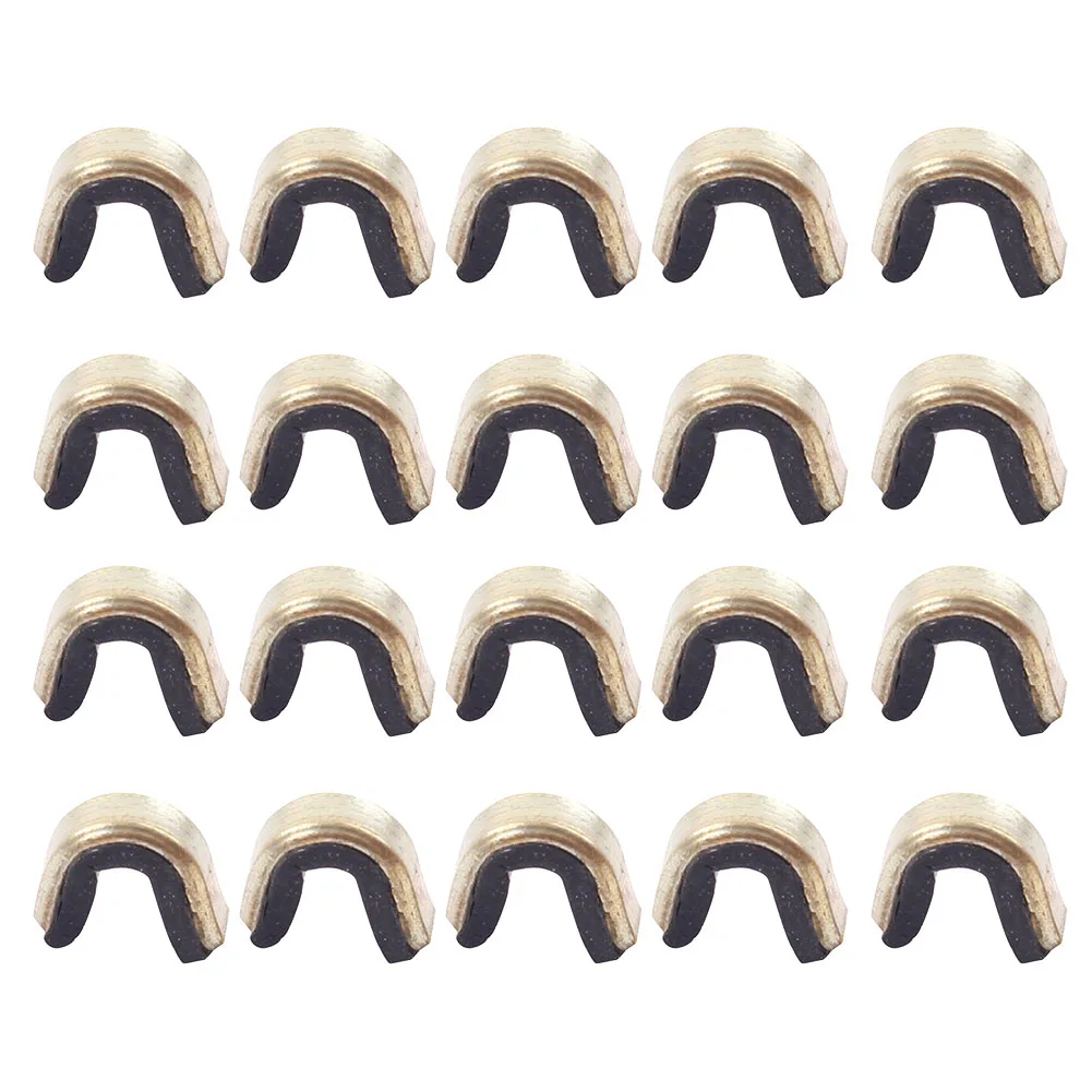 20 Pieces Bow String Nocking Points Featuring Brass Buckle Clips for Reliable Arrow Positioning on Various Bows
20 Pieces Bow String Nocking Points Featuring Brass Buckle Clips for Reliable Arrow Positioning on Various Bows