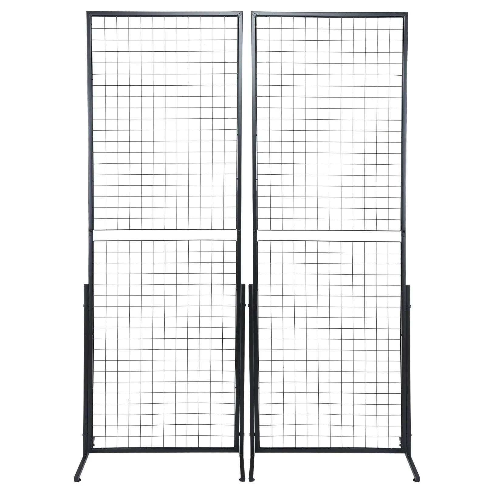 2' x 5.6' Grid Wall Panels Tower, 2 Packs Wire Gridwall Display Racks with T-Base Floorstanding, Double Side Gridwall Panels for Art Craft Shows, Retail Display with Extra Clips and Hooks
2' x 5.6' Grid Wall Panels Tower, 2 Packs Wire Gridwall Display Racks with T-Base Floorstanding, Double Side Gridwall Panels for Art Craft Shows, Retail Display with Extra Clips and Hooks