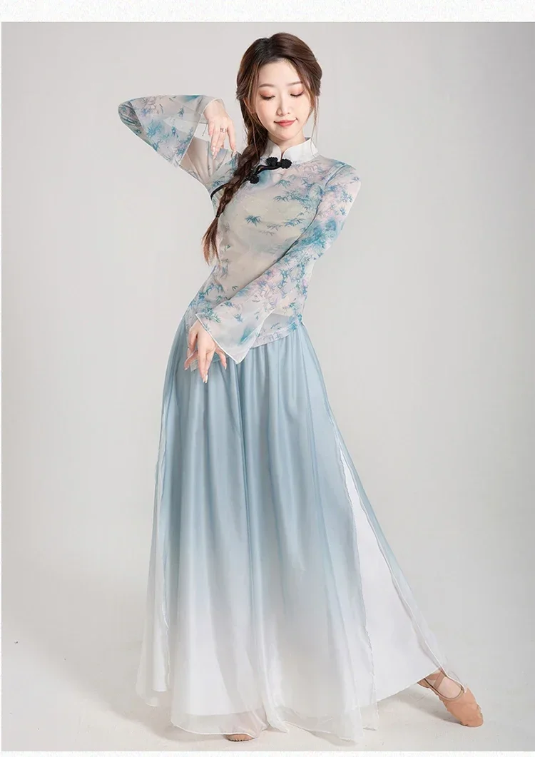 New Classical Dance Body Long Sleeve Exercise Clothing Performance Wear Dancing Suit Women
New Classical Dance Body Long Sleeve Exercise Clothing Performance Wear Dancing Suit Women