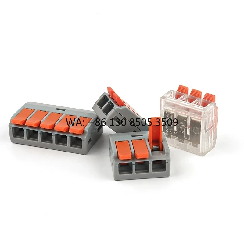 Mini Quick Universal Wire Connector Spring Easy Quick Wiring Terminal 0.5-6.0mm2 Push-in for Car Electric Light Terminals
Mini Quick Universal Wire Connector Spring Easy Quick Wiring Terminal 0.5-6.0mm2 Push-in for Car Electric Light Terminals