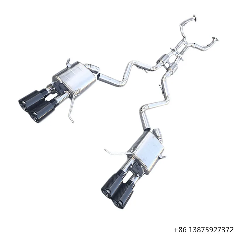 Exhaust Pipe for M3 E90 E92 E93 4.0l Dual X Midpipe Titanium Valved Sport Exhaust System With Two Resonators
Exhaust Pipe for M3 E90 E92 E93 4.0l Dual X Midpipe Titanium Valved Sport Exhaust System With Two Resonators