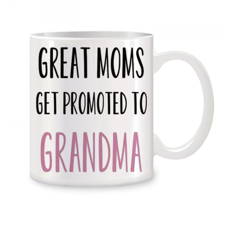 Grandma Coffee Mug, Great Moms Get Promoted to Grandma Christmas Gifts Birthday Novelty Coffee Ceramic Tea Cups White 11 oz
Grandma Coffee Mug, Great Moms Get Promoted to Grandma Christmas Gifts Birthday Novelty Coffee Ceramic Tea Cups White 11 oz