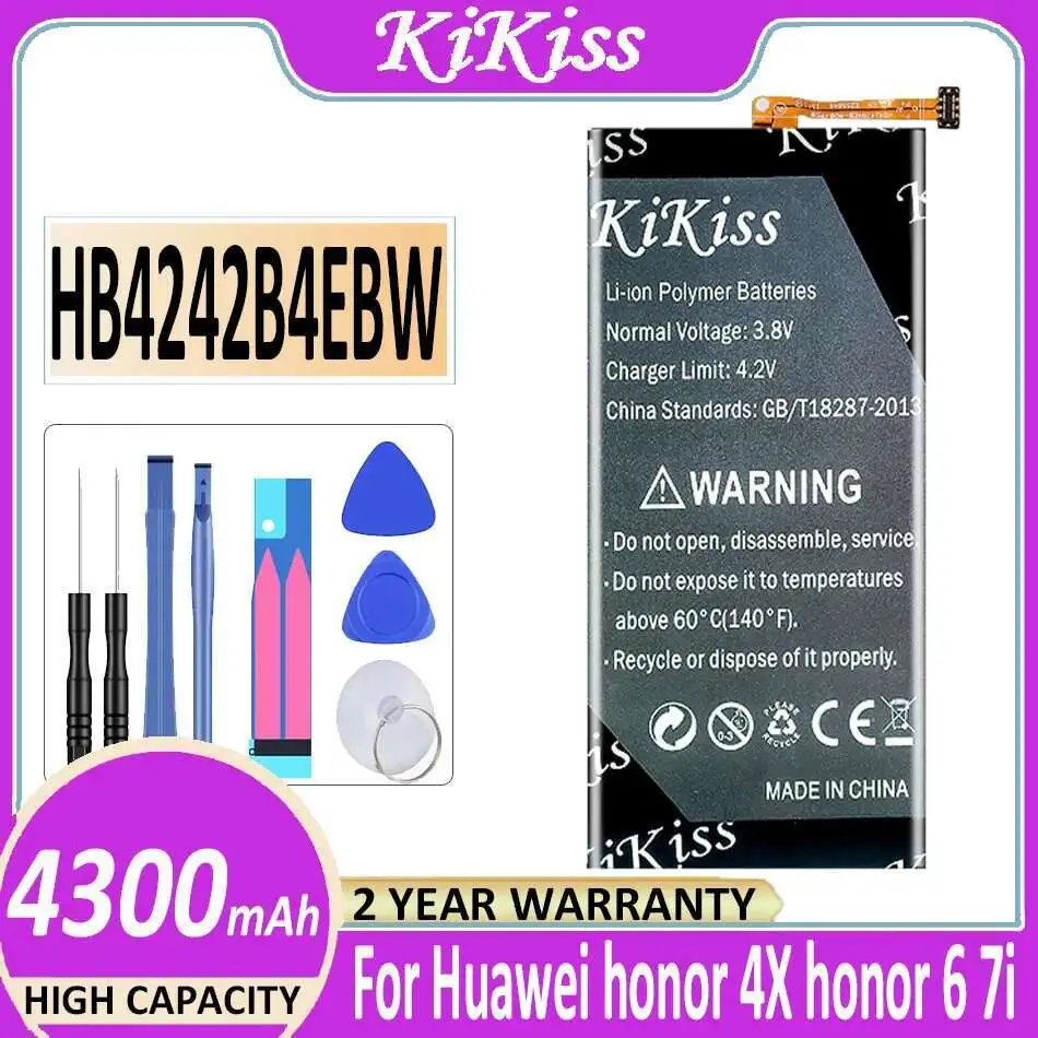 For Huawei Honor 4X 6 7i che2-l11 H60-L01 H60-L02 H60-L11 H60-L04 Lightweight 5050mAh HB4242B4EBW Mobile Phone Battery Stable
For Huawei Honor 4X 6 7i che2-l11 H60-L01 H60-L02 H60-L11 H60-L04 Lightweight 5050mAh HB4242B4EBW Mobile Phone Battery Stable