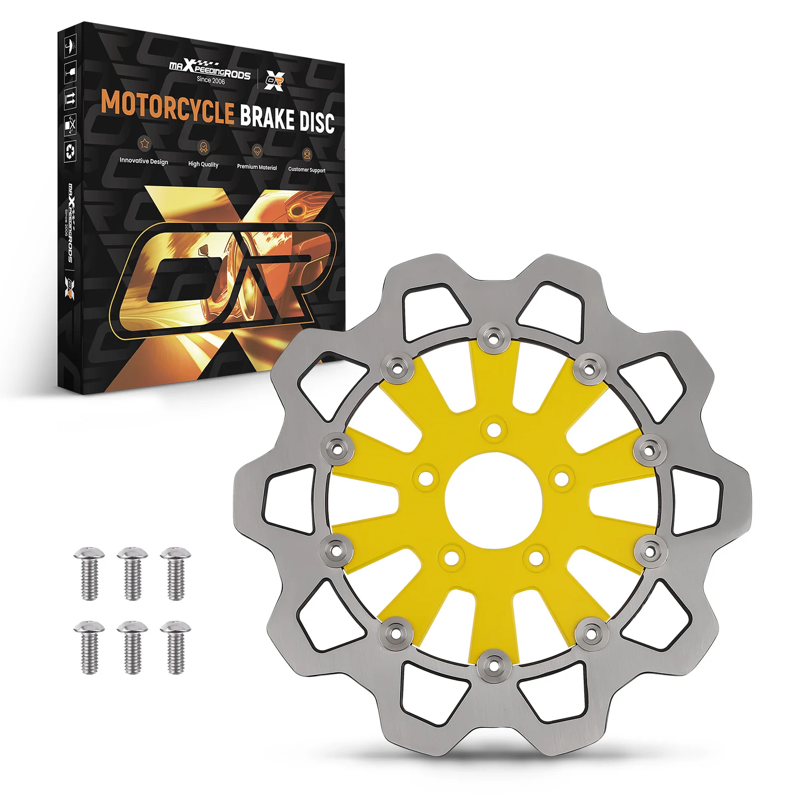 11.8in Floating Front Brake Rotor Disc Kit for Harley-Davidson Softail 2015-2024 New Front Brake Disc Rotor Front Brake Rotor
11.8in Floating Front Brake Rotor Disc Kit for Harley-Davidson Softail 2015-2024 New Front Brake Disc Rotor Front Brake Rotor
