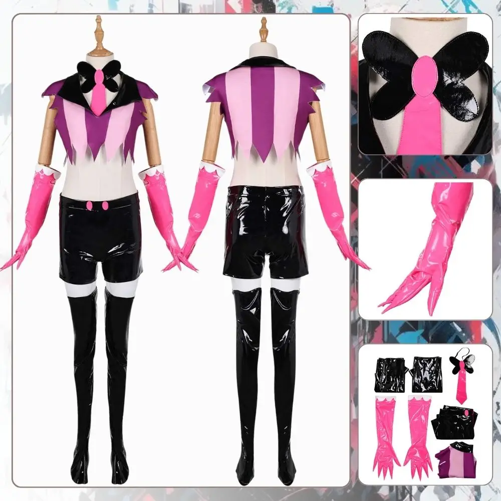 Hazbin Angel Dust Cosplay Cartoon Hotel Fantasia Costume Disguise for Women Clothing Roleplay Outfits Halloween Carnival Suit
Hazbin Angel Dust Cosplay Cartoon Hotel Fantasia Costume Disguise for Women Clothing Roleplay Outfits Halloween Carnival Suit
