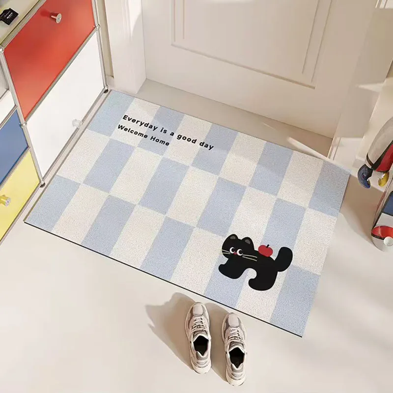 Welcome Entrance Doormat Anti-slip PVC Cute Cats Floor Mat Entry Porch Hallway Entryway Home Decor Dust Removal Carpet Silk Loop
Welcome Entrance Doormat Anti-slip PVC Cute Cats Floor Mat Entry Porch Hallway Entryway Home Decor Dust Removal Carpet Silk Loop