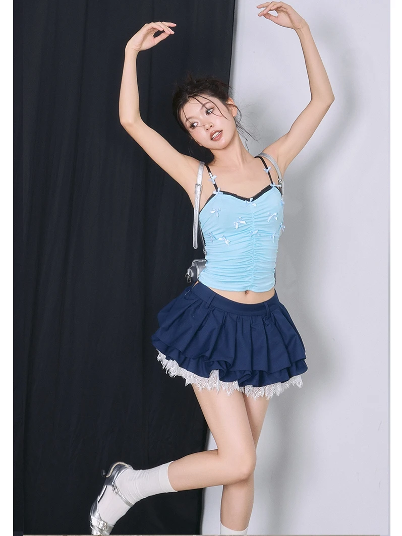 TARKUS Adjustable Knot 3D Pleated Sweet Vest Original Design Women's Strap Vest Nylon Spandex Summer Collection
TARKUS Adjustable Knot 3D Pleated Sweet Vest Original Design Women's Strap Vest Nylon Spandex Summer Collection