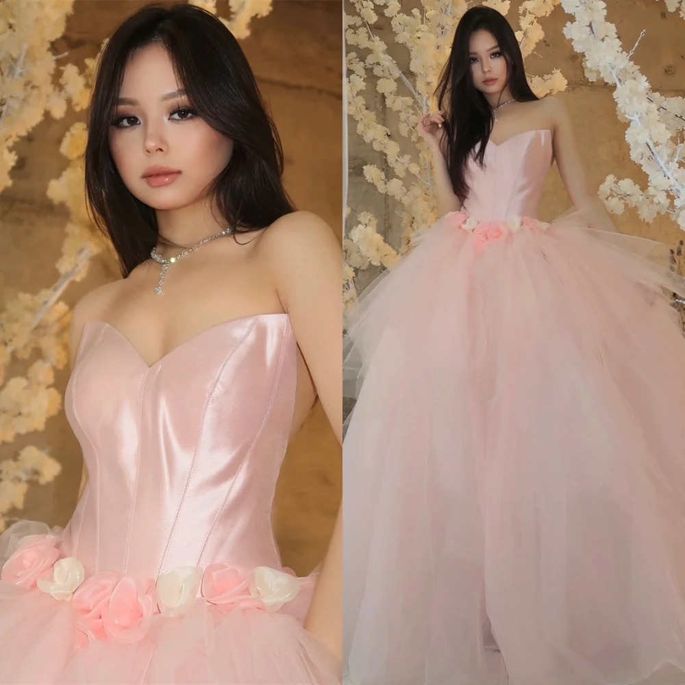Customized Fashion Pink Tulle Evening Dress Classic V-Neck Sleeveless Homecoming Dresses Exquisite Special Occasion Gowns
Customized Fashion Pink Tulle Evening Dress Classic V-Neck Sleeveless Homecoming Dresses Exquisite Special Occasion Gowns