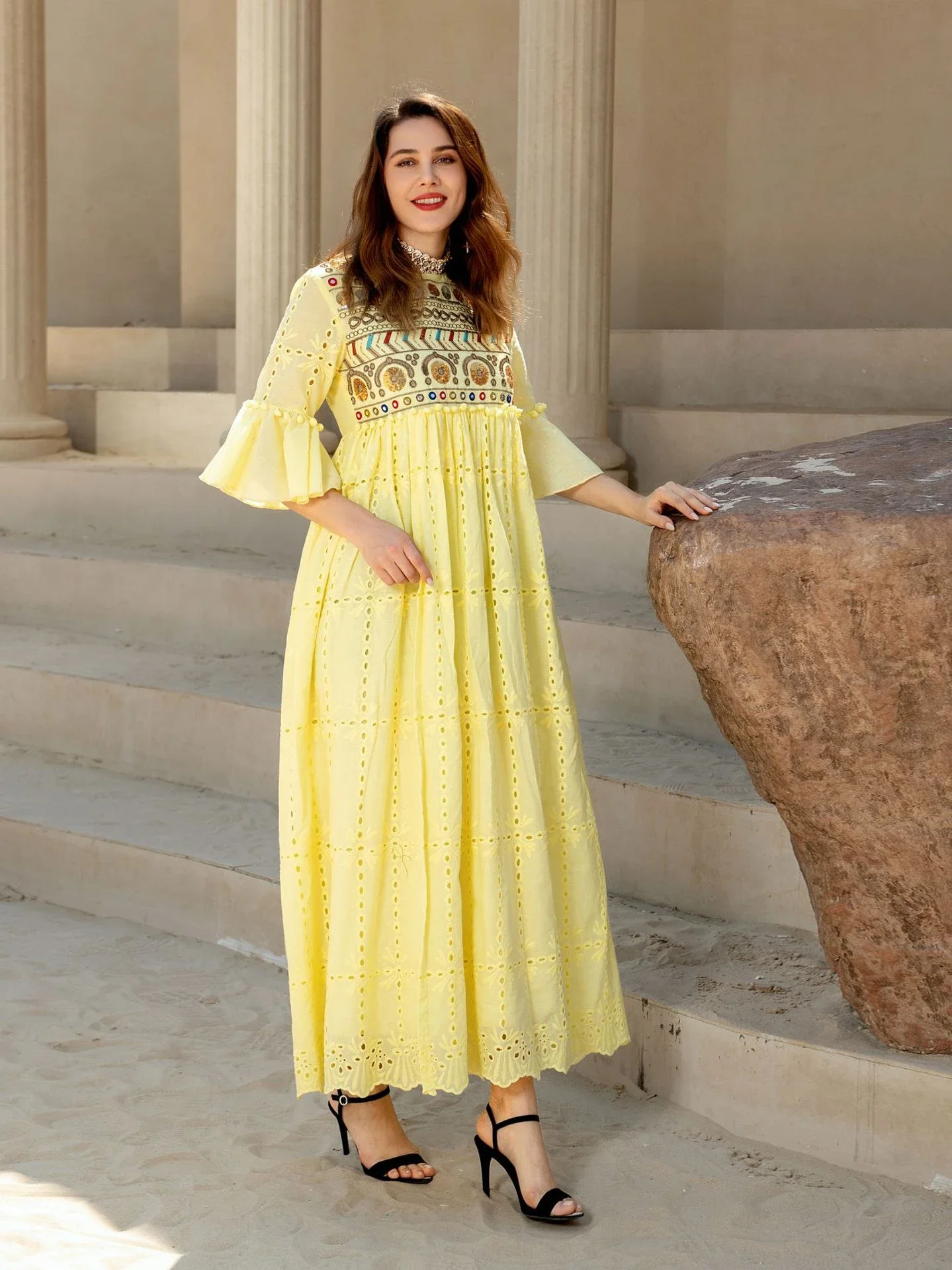 New Eid Ramadan Lantern Muslim Women Dress Summer 2022 Sequins Embroidery Cotton Abaya Morocco Kaftan Turkey Party Dress Robe
New Eid Ramadan Lantern Muslim Women Dress Summer 2022 Sequins Embroidery Cotton Abaya Morocco Kaftan Turkey Party Dress Robe