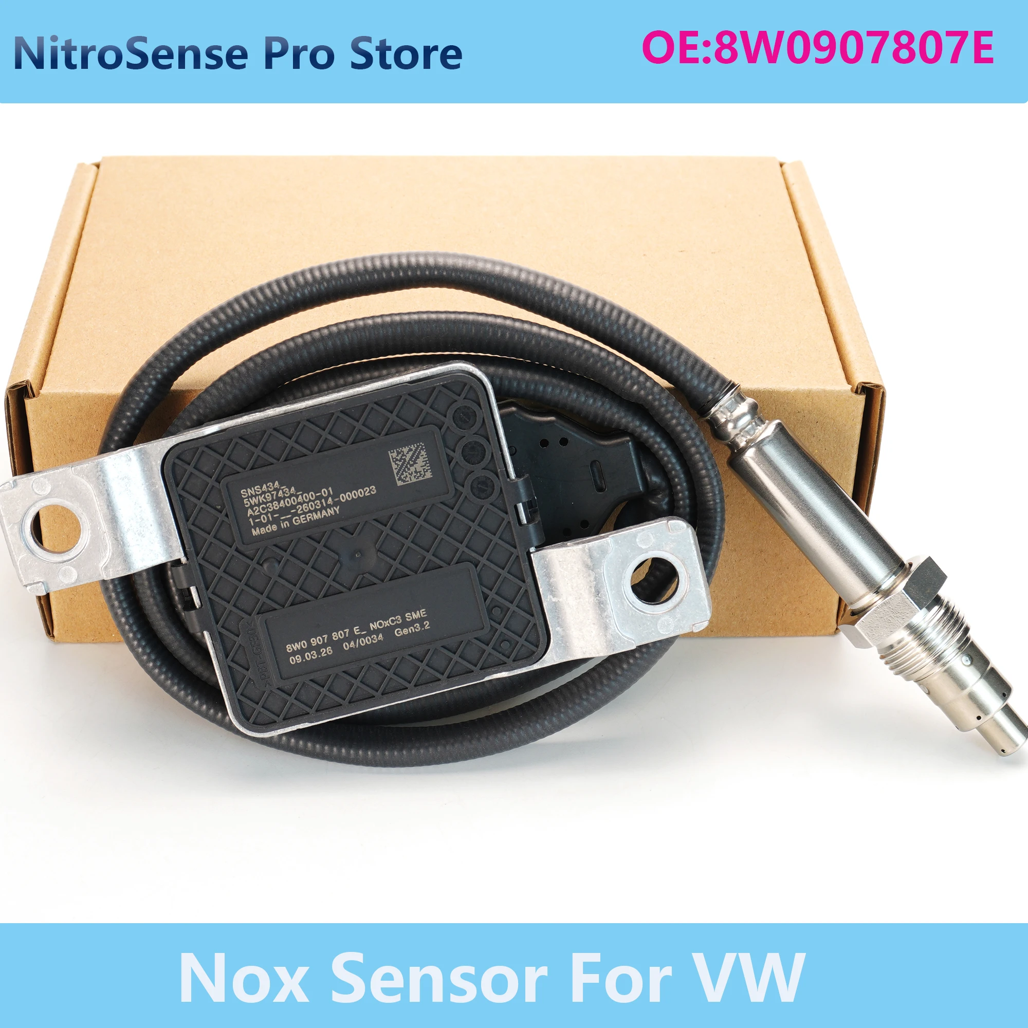 High Quality 8W0907807E NOx Sensor 5WK97434 For Audi A4 A5 Q5 2.0 TDI 2016-2021
High Quality 8W0907807E NOx Sensor 5WK97434 For Audi A4 A5 Q5 2.0 TDI 2016-2021