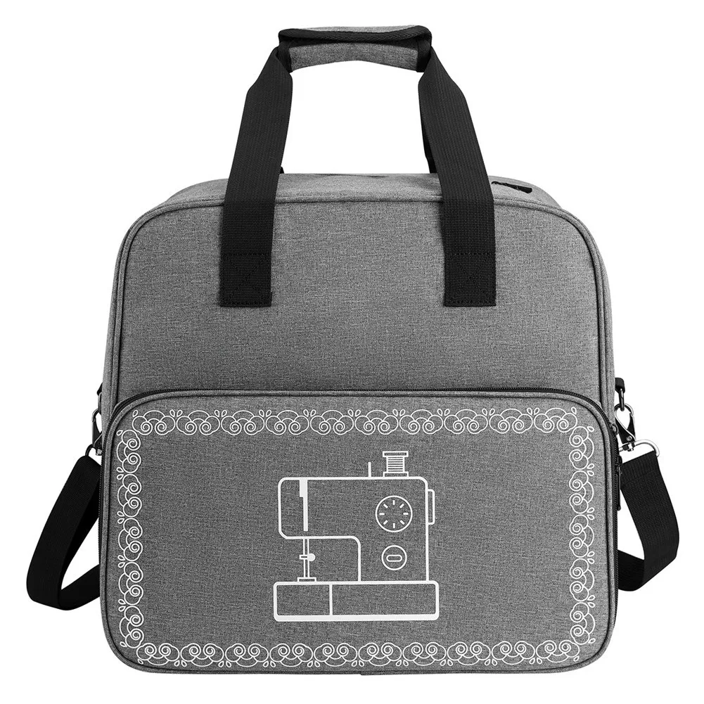 Feb.Large Sewing Machine Bag Storage Bag Tote Multi-Functional Portable Organizer Bag For Sewing Accessories