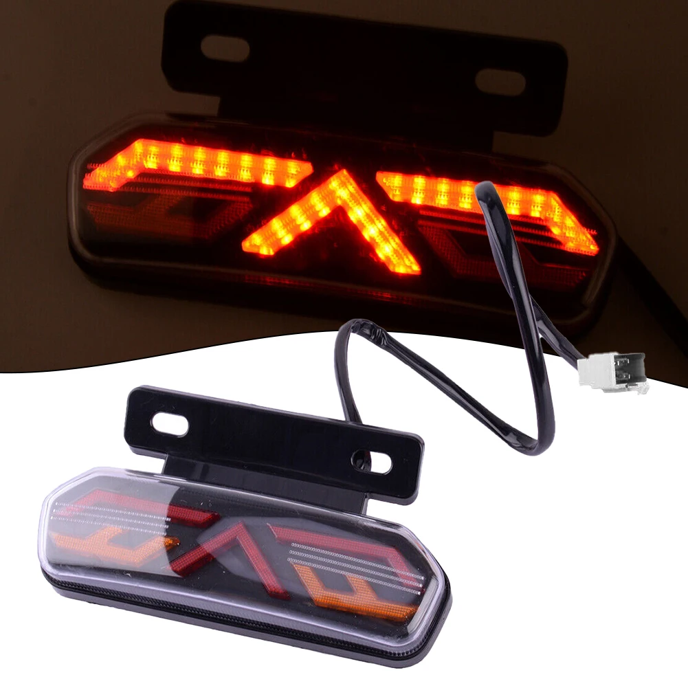 Universal Motorcycle LED Rear Tail Brake Light Turn Signal Indicator Lamp 12V Plastic&Metal Red&Amber Light Color
Universal Motorcycle LED Rear Tail Brake Light Turn Signal Indicator Lamp 12V Plastic&Metal Red&Amber Light Color