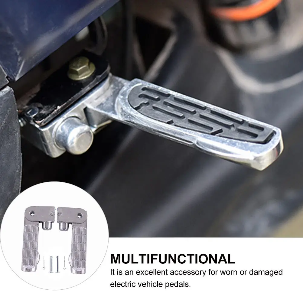 1Pair Aluminium Alloy Pedal Electric Vehicle Footrest Durable Stable Large Stepping Area Prevent Scratches Long Distance Riding
1Pair Aluminium Alloy Pedal Electric Vehicle Footrest Durable Stable Large Stepping Area Prevent Scratches Long Distance Riding