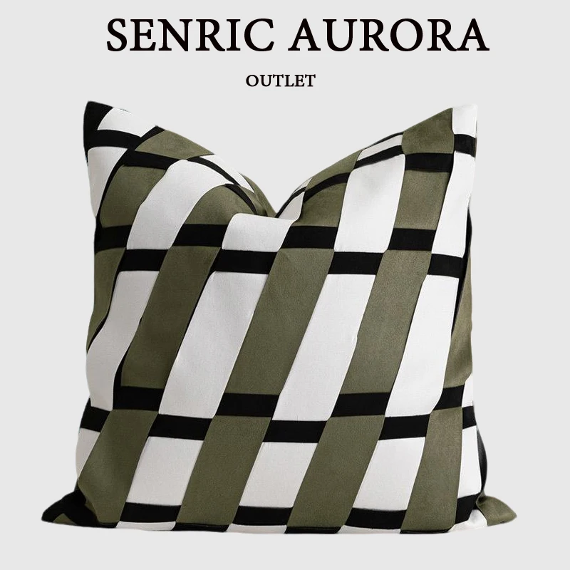 Зеленая Анда, белая наволочка, диагональная замшевая тканая квадратная наволочка, современная легкая роскошная модель, наволочка для дивана
Зеленая Анда, белая наволочка, диагональная замшевая тканая квадратная наволочка, современная легкая роскошная модель, наволочка для дивана