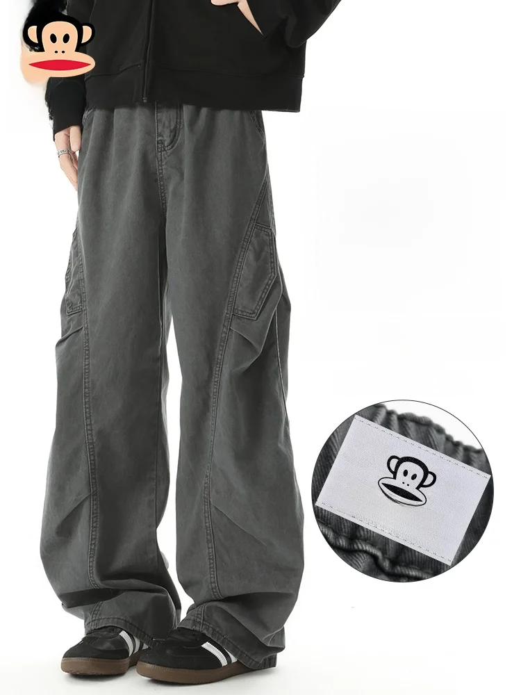 Мужские повседневные брюки Paul Frank: широкие, свободного кроя, в американском функциональном стиле, осенняя новинка, прямые штанины, хлопок
Мужские повседневные брюки Paul Frank: широкие, свободного кроя, в американском функциональном стиле, осенняя новинка, прямые штанины, хлопок