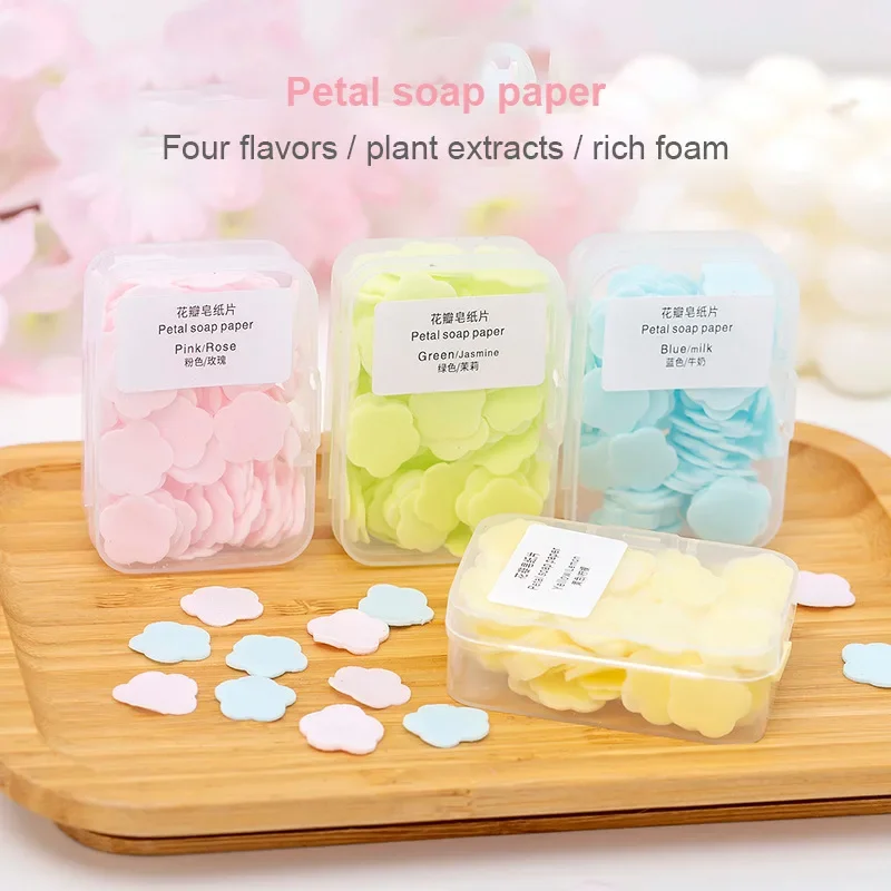 4box Disposable Soap Tablet Portable Soap Paper Student Children Carry Mini Petal Hand Washing Tablet Body Cleanser Portable Box
4box Disposable Soap Tablet Portable Soap Paper Student Children Carry Mini Petal Hand Washing Tablet Body Cleanser Portable Box