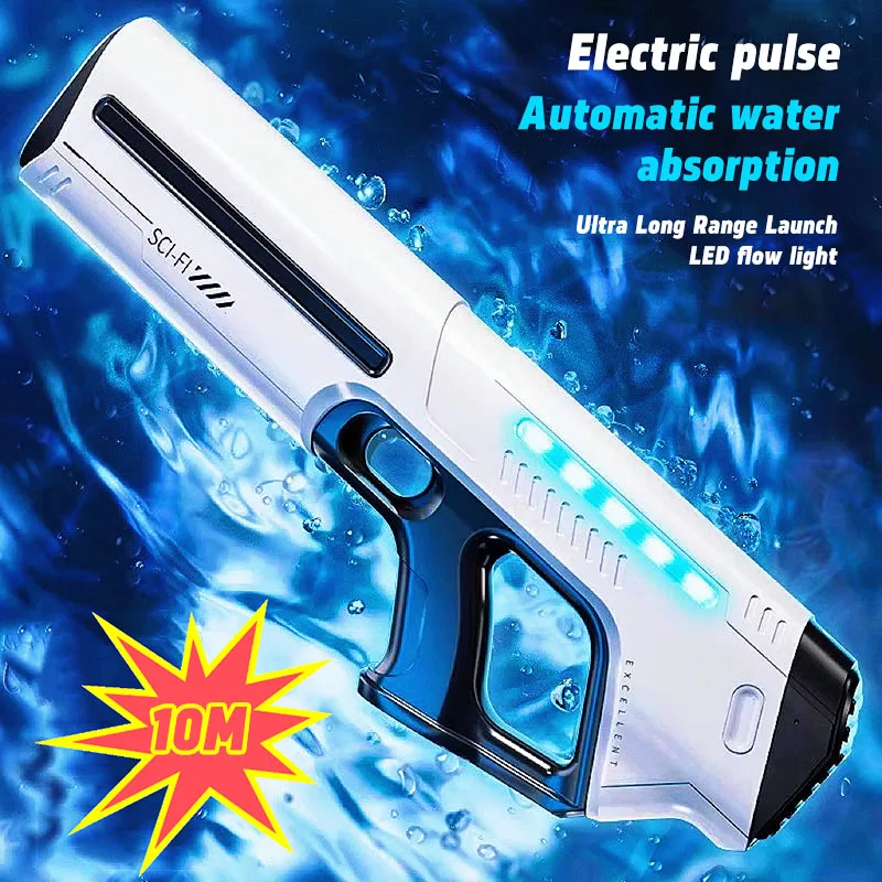 New Light Pulse Electric Water Gun Outdoor Water Play Toy With Automatic Water Absorption And Continuous Firing Water Gun Toy
New Light Pulse Electric Water Gun Outdoor Water Play Toy With Automatic Water Absorption And Continuous Firing Water Gun Toy