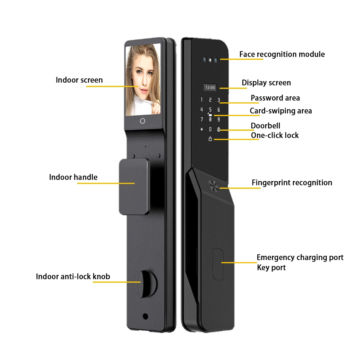 Tuya Smart Outdoor Waterproof Door Electronic Security Lock Fingerprint Digital Smart Door Locks With Camera
Tuya Smart Outdoor Waterproof Door Electronic Security Lock Fingerprint Digital Smart Door Locks With Camera