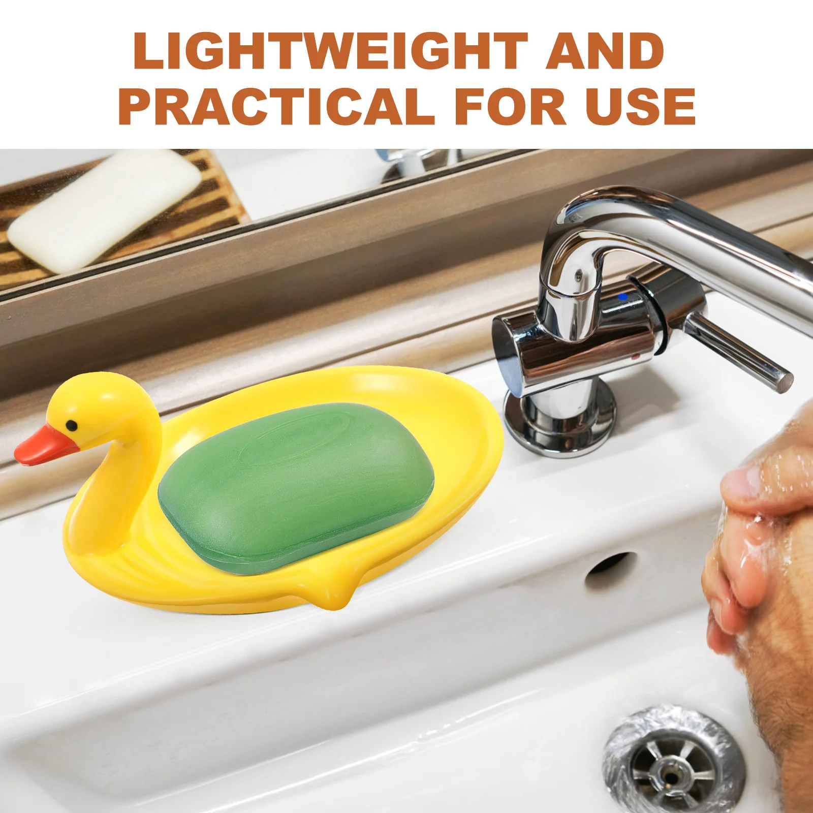 Adorable Duck Shape Soap Dish with Drain Diversion Ceramic Bar Holder for Bathroom Kitchen Compact Soap Storage Box
Adorable Duck Shape Soap Dish with Drain Diversion Ceramic Bar Holder for Bathroom Kitchen Compact Soap Storage Box