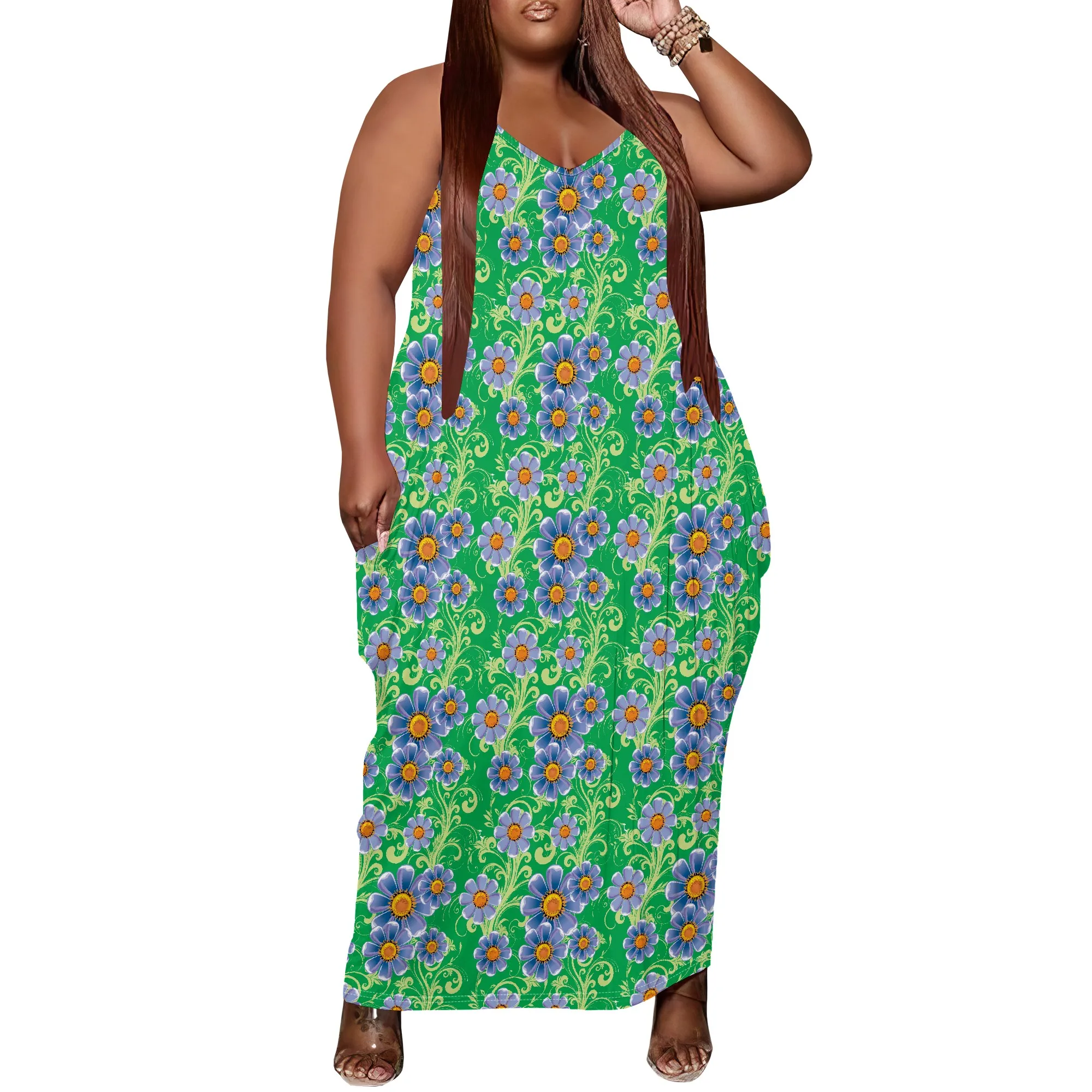 Women's Plus Size Dress Floral Print Loose Slip Maxi Dress with Pocket Stretchy Bohemian XL-6XL
Women's Plus Size Dress Floral Print Loose Slip Maxi Dress with Pocket Stretchy Bohemian XL-6XL