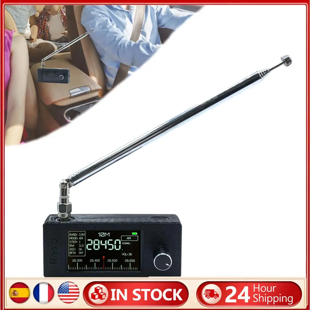 SI4732 0.5-108mhz Portable Radio LSB USB AM FM Pocket Mini Radio with Telescopic Antenna FM/AM Radio HF SW MW VHF Radio
SI4732 0.5-108mhz Portable Radio LSB USB AM FM Pocket Mini Radio with Telescopic Antenna FM/AM Radio HF SW MW VHF Radio