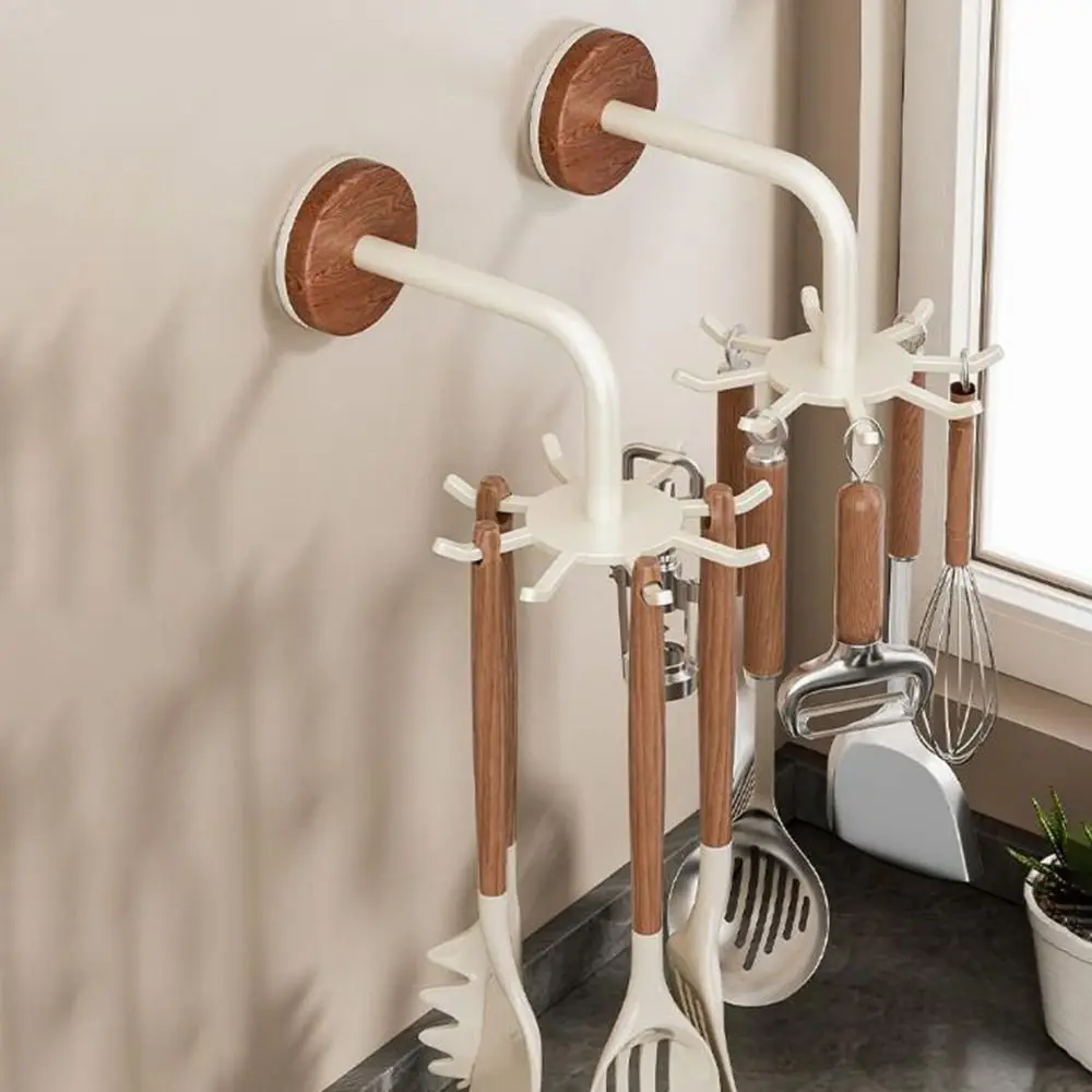 No Drill Kitchen Storage Rack Wall Mounted Anti Drop 360 Rotating Hooks Space Saving Utensil Organizer for Kitchenware
No Drill Kitchen Storage Rack Wall Mounted Anti Drop 360 Rotating Hooks Space Saving Utensil Organizer for Kitchenware