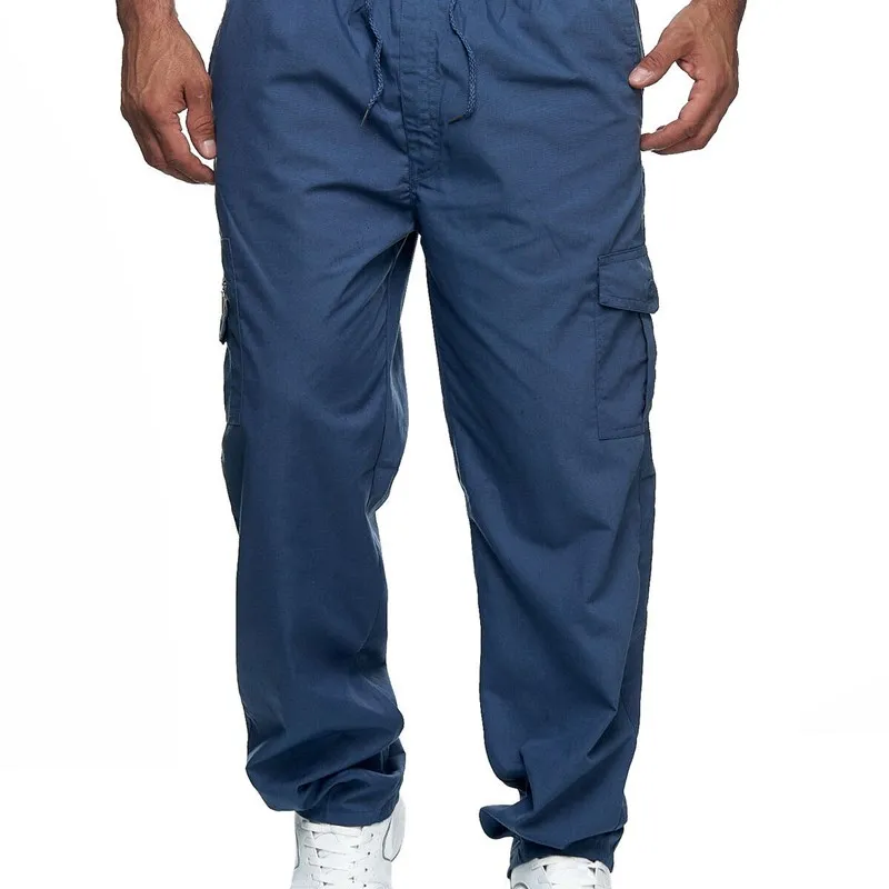 Men's Casual Straight Leg Work Pants Outdoor Fitn Trousers Multi-ket Loose Fit American Sle Cotton Sweatpants
Men's Casual Straight Leg Work Pants Outdoor Fitn Trousers Multi-ket Loose Fit American Sle Cotton Sweatpants