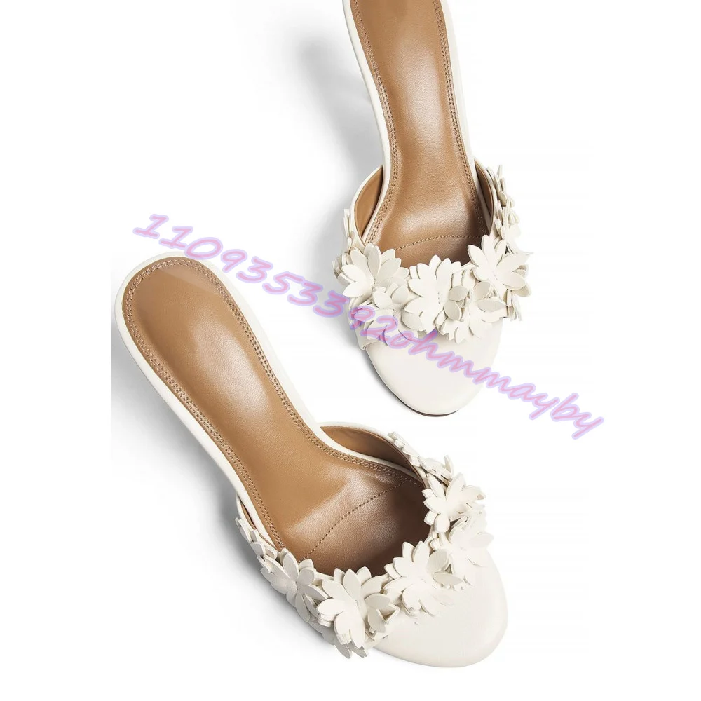 Women'S Cream 3d Floral Mules Pointed Toe Kitten Heel Slip-On Sandals Leather Flower Appliqué Elegant Wedding Party Dress Shoes
Women'S Cream 3d Floral Mules Pointed Toe Kitten Heel Slip-On Sandals Leather Flower Appliqué Elegant Wedding Party Dress Shoes