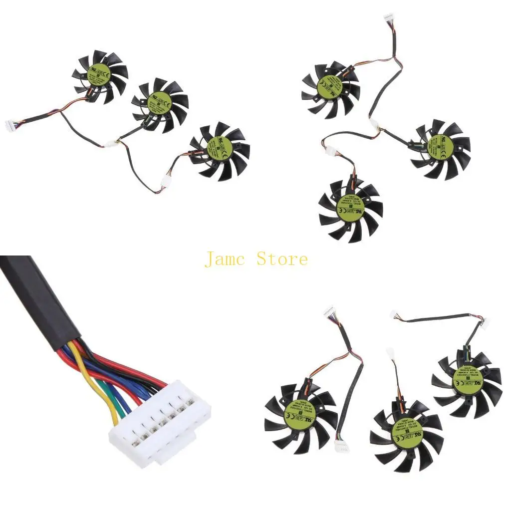 LX0B 3pcs/Set T128015BU 7Pin GPU Card Cooler Fans For RX 5700 RX5700 XT GTX1660S 1660 TUF Cards As Replacement
LX0B 3pcs/Set T128015BU 7Pin GPU Card Cooler Fans For RX 5700 RX5700 XT GTX1660S 1660 TUF Cards As Replacement