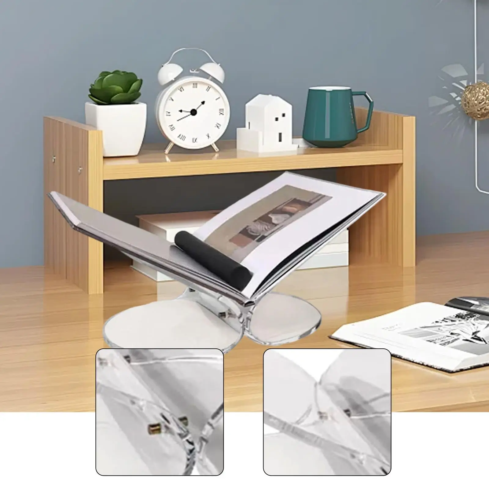 Modern Acrylic Book Holder Butterfly Style Display Stand Organizer Shelf for Desk Living Room Reading Bookcase
Modern Acrylic Book Holder Butterfly Style Display Stand Organizer Shelf for Desk Living Room Reading Bookcase