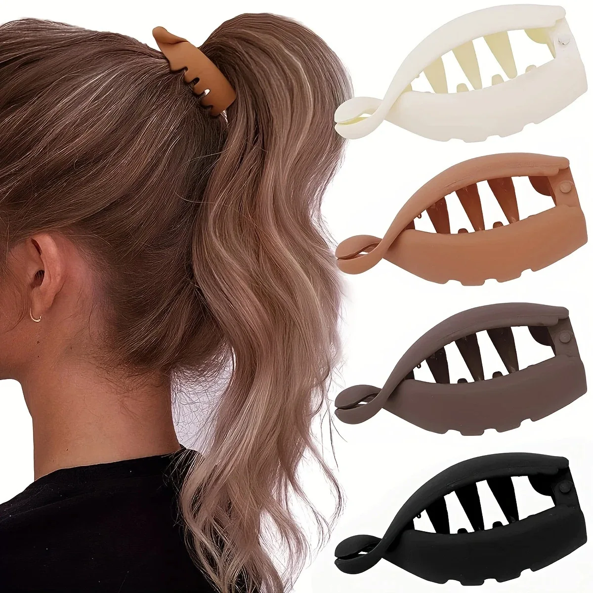 1/4pcs Twist Banana Clip Vertical Clip Ponytail Hair Clip Hair Volume Girl Back of Head Top of Head Hair Tieip
1/4pcs Twist Banana Clip Vertical Clip Ponytail Hair Clip Hair Volume Girl Back of Head Top of Head Hair Tieip