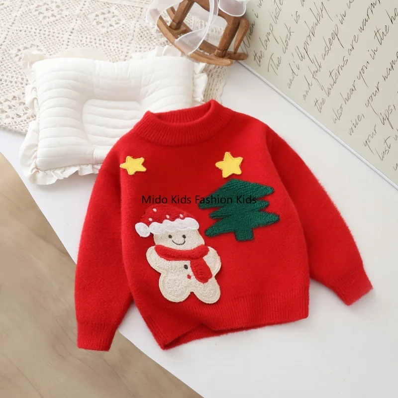 Christmas Tree Red Sweater for Girls Thick Warm Winter Performance Outfit 90-130cm
Christmas Tree Red Sweater for Girls Thick Warm Winter Performance Outfit 90-130cm
