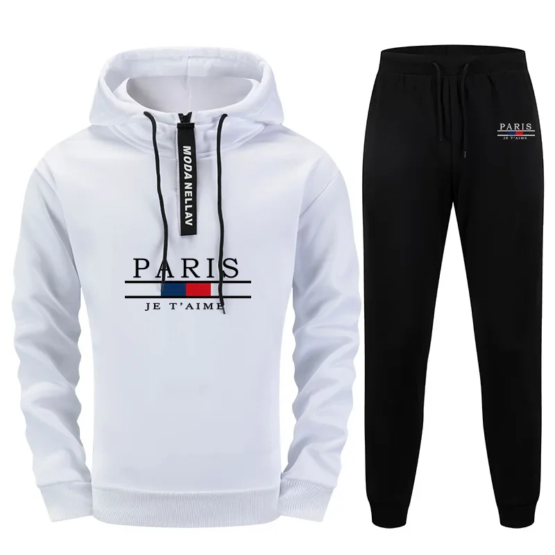 2025 Hot Sale Men 2 Piece Tracksuit Set Half Zip Hoodie with Sweatpants Urban Streetwear Outfit Autumn Winter Paris Fashion Suit
2025 Hot Sale Men 2 Piece Tracksuit Set Half Zip Hoodie with Sweatpants Urban Streetwear Outfit Autumn Winter Paris Fashion Suit