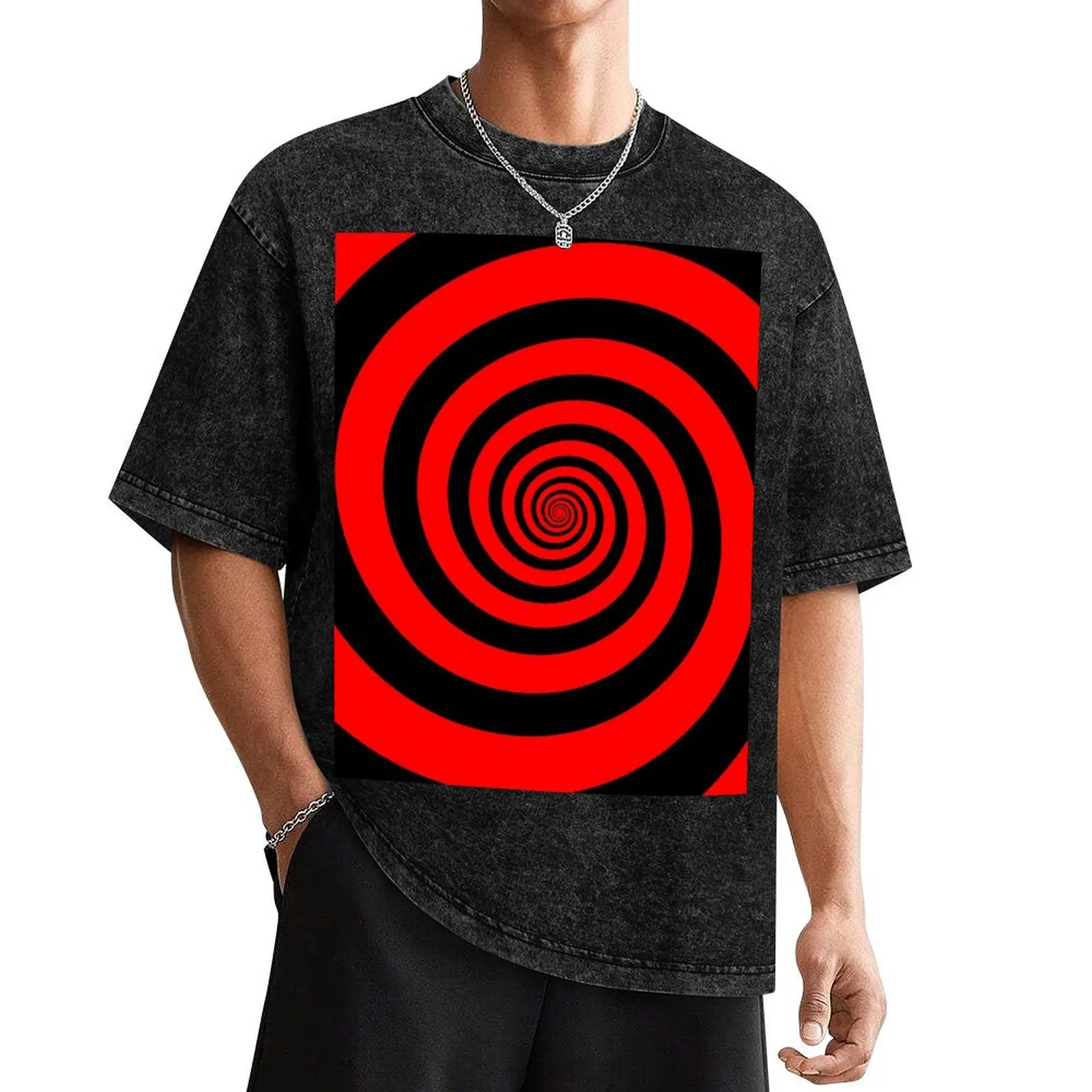 Hypnotic Black and Red Swirl T-Shirt croswit shirt man customs luxury clothing labubu mens cotton t shirts
Hypnotic Black and Red Swirl T-Shirt croswit shirt man customs luxury clothing labubu mens cotton t shirts