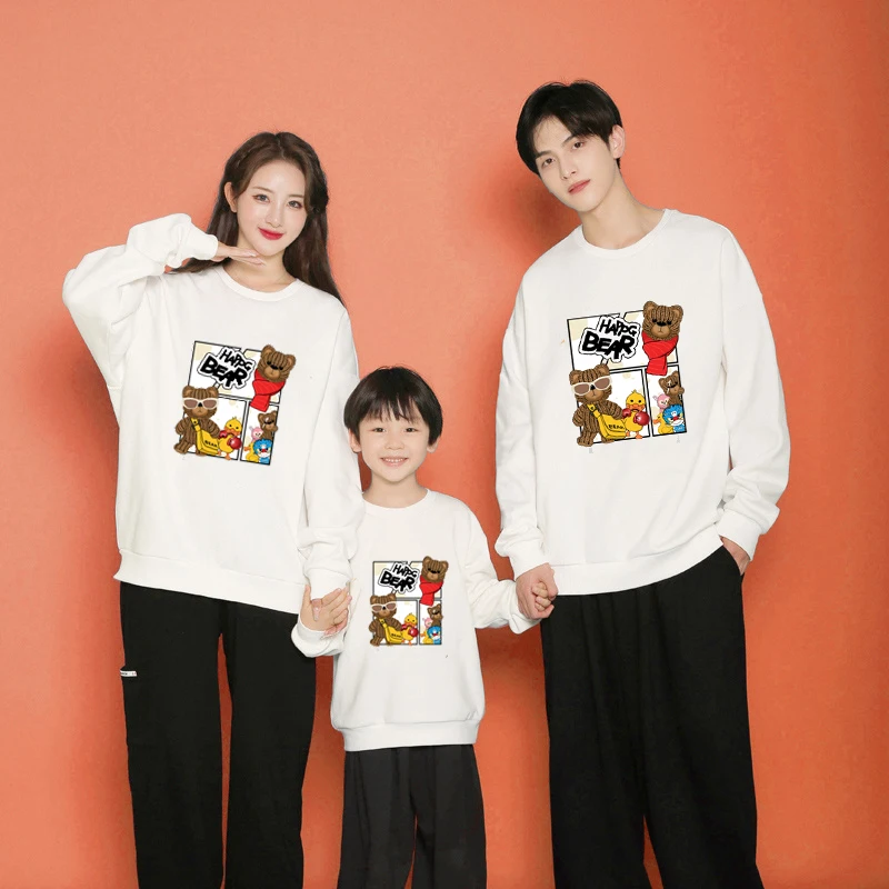 Family Matching Outfits Cartoon Happy Backpack Bear Print Hoodies Sweater 500g High Quality Cotton Long Sleeve Pullover Top
Family Matching Outfits Cartoon Happy Backpack Bear Print Hoodies Sweater 500g High Quality Cotton Long Sleeve Pullover Top