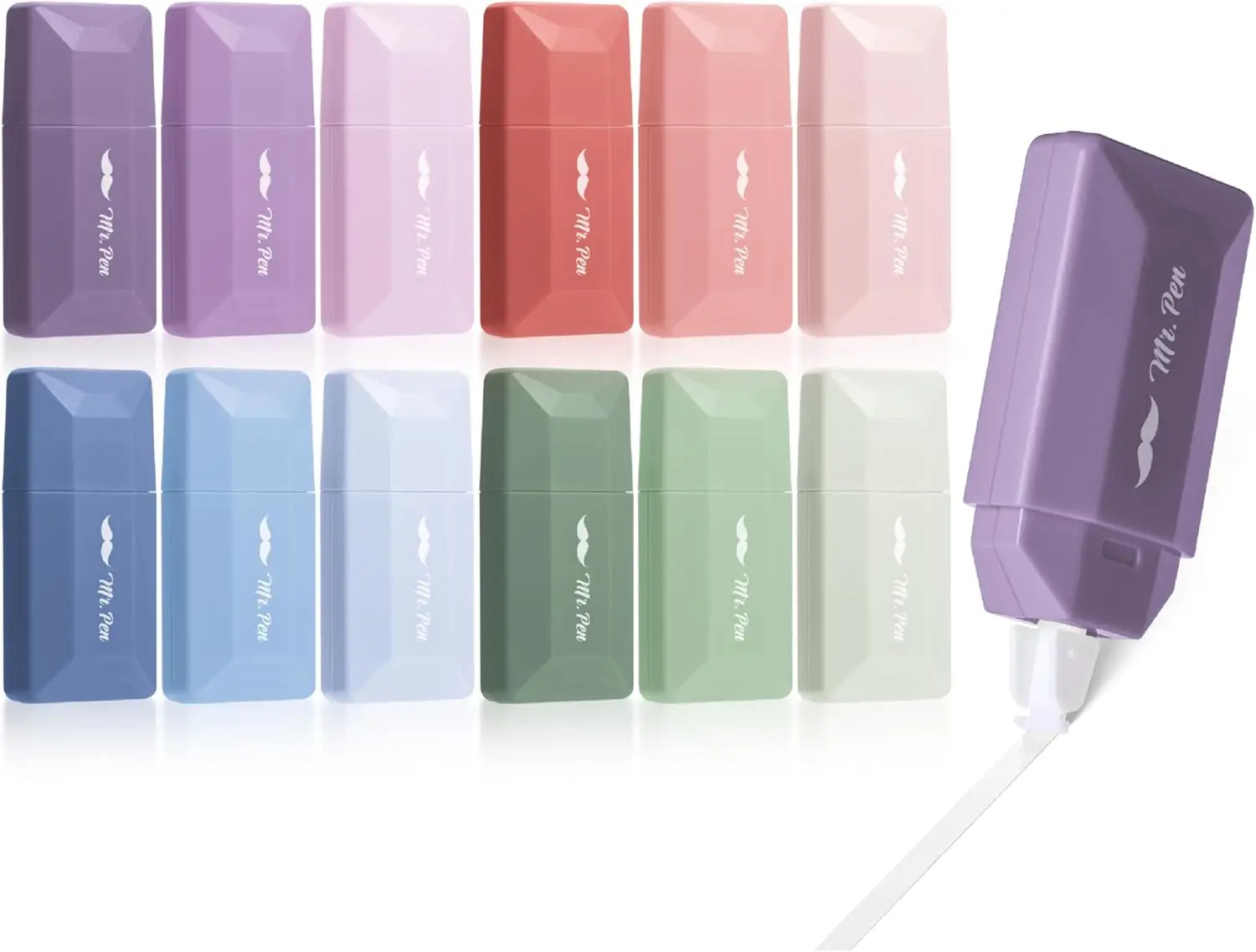 Correction Tape 12 Pack, 0.2" x 236", Pastel Colors, Cute White Out Tape for School Office
Correction Tape 12 Pack, 0.2" x 236", Pastel Colors, Cute White Out Tape for School Office