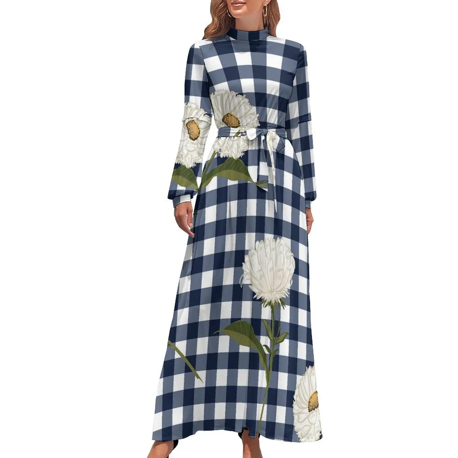 Vintage Plaid Dress Ditsy Floral Streetwear Beach Dresses Ladies Long Sleeve High Neck Elegant Long Maxi Dress
Vintage Plaid Dress Ditsy Floral Streetwear Beach Dresses Ladies Long Sleeve High Neck Elegant Long Maxi Dress