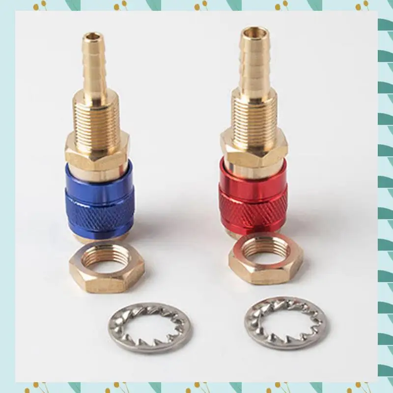 A71P 6Pcs 6Mm Water Cooled Air Cooled Gas Water Adapter Quick Connector Fitting For MIG TIG Welding Torch Plug, Blue+Red
A71P 6Pcs 6Mm Water Cooled Air Cooled Gas Water Adapter Quick Connector Fitting For MIG TIG Welding Torch Plug, Blue+Red