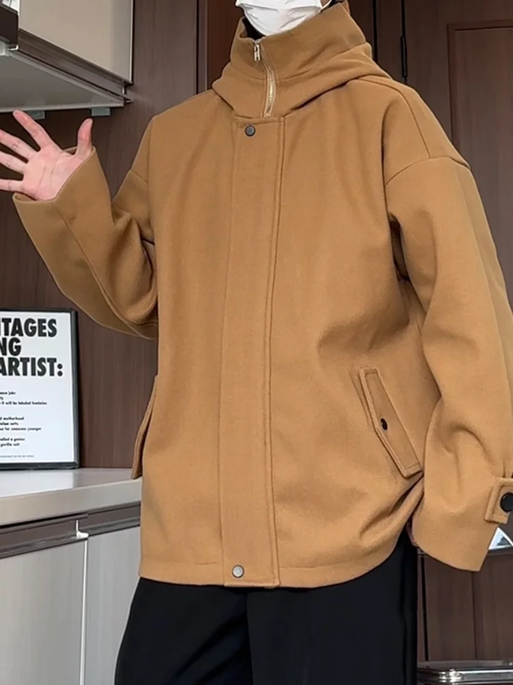 Men's f-High Collar Woolen Coat Loose Fit Autumn Winter Faionable Streetwear Brand Warmth Insulation Long Sve Zipper ...
Men's f-High Collar Woolen Coat Loose Fit Autumn Winter Faionable Streetwear Brand Warmth Insulation Long Sve Zipper ...