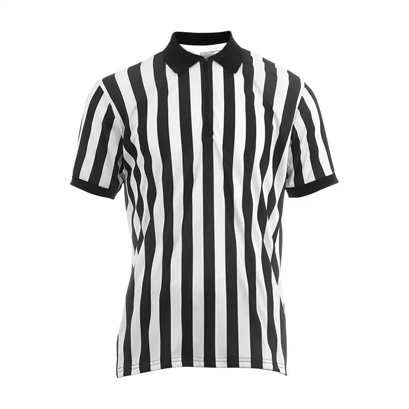 Basketball Football Referee Uniform Stripe T Shirt Breathable Sweat-wicking Short Sleeves Basketball Goods Collared Referee
Basketball Football Referee Uniform Stripe T Shirt Breathable Sweat-wicking Short Sleeves Basketball Goods Collared Referee