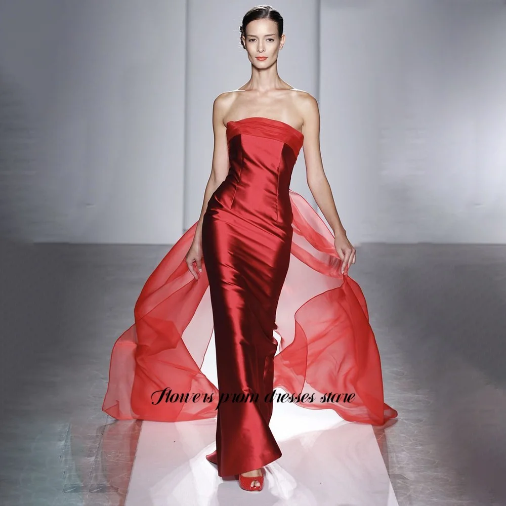 Flowers Prom Straight Party Dresses Strapless Evening Dress for Women with Tulle Train Party Gala فساتين مناسبة رسمية Customized
Flowers Prom Straight Party Dresses Strapless Evening Dress for Women with Tulle Train Party Gala فساتين مناسبة رسمية Customized