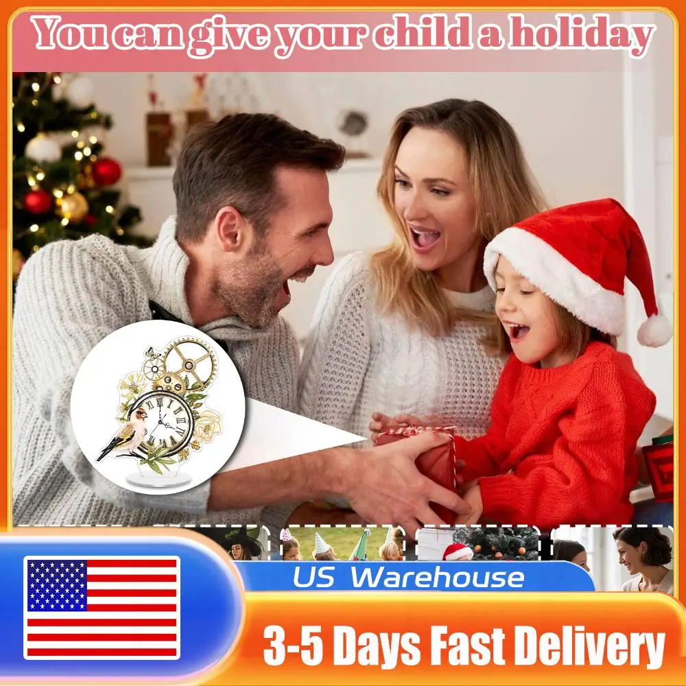 Акриловые часы специальной формы, цветок, птица, алмазная живопись, набор украшений для часов
Акриловые часы специальной формы, цветок, птица, алмазная живопись, набор украшений для часов