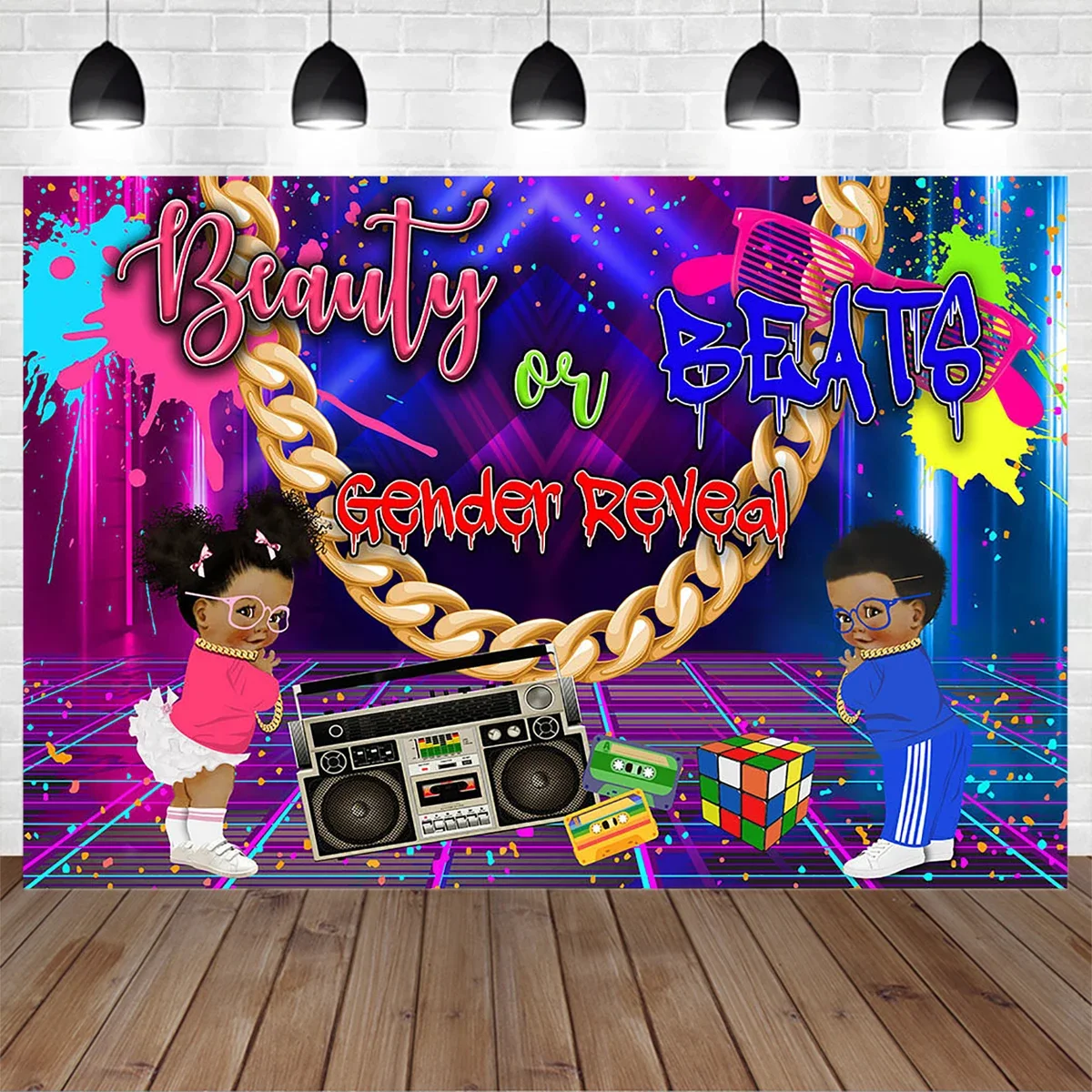 Rock Baby Ballroom Gender Reveal Party Photography Background Graffiti Boy Girl Birthday Backdrop Banner Newborn Glitter Photo
Rock Baby Ballroom Gender Reveal Party Photography Background Graffiti Boy Girl Birthday Backdrop Banner Newborn Glitter Photo