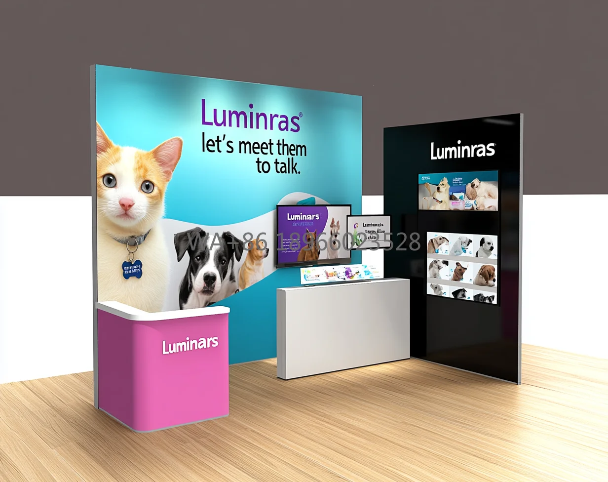 10x10 Trade Show Stand Display Modular Booth Backlit Pop Up Stand Portable Exhibition Fair Seg Led Light Box
10x10 Trade Show Stand Display Modular Booth Backlit Pop Up Stand Portable Exhibition Fair Seg Led Light Box