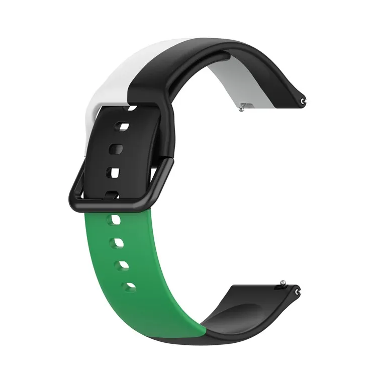 Three Color Silicone Replacement Watch Strap for Samsung Galaxy Watch3 45mm / Watch 46mm - Black/White/Green
Three Color Silicone Replacement Watch Strap for Samsung Galaxy Watch3 45mm / Watch 46mm - Black/White/Green