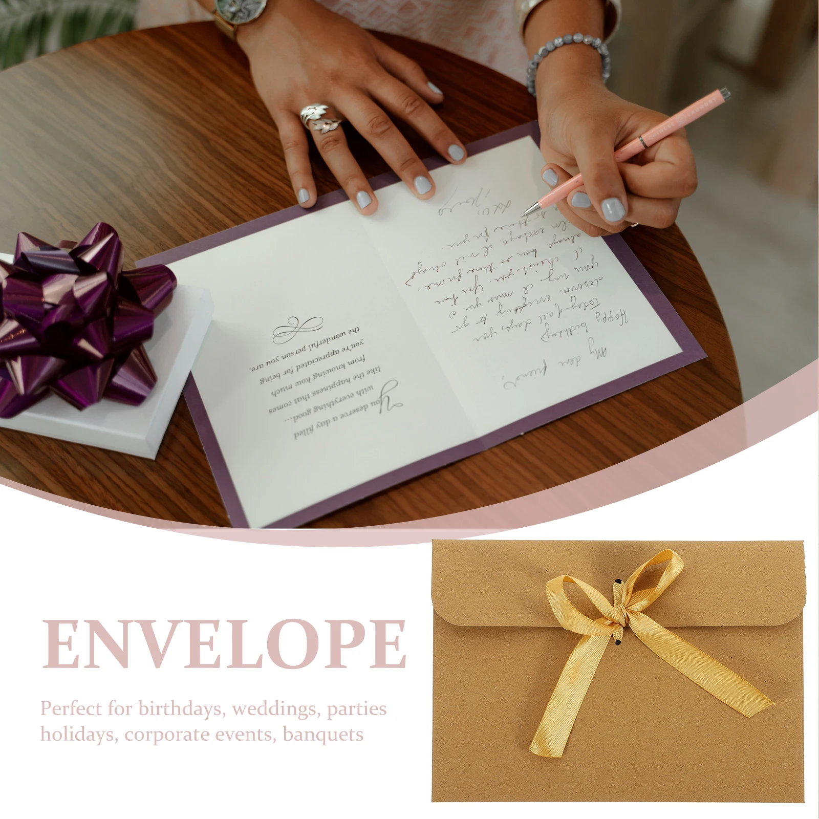 50 Pcs Greeting Card Packaging Bag Packing Envelopes Fancy Multifunction Vintage Golden Small
50 Pcs Greeting Card Packaging Bag Packing Envelopes Fancy Multifunction Vintage Golden Small