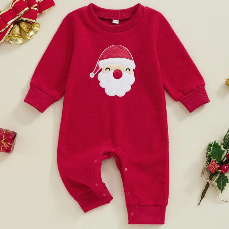 RUEWEY 0 to 18 Months Baby Girl Boy Christmas Romper Long Sleeve Round Neck Santa Embroidery Jumpsuit Newborn Baby Clothing
RUEWEY 0 to 18 Months Baby Girl Boy Christmas Romper Long Sleeve Round Neck Santa Embroidery Jumpsuit Newborn Baby Clothing