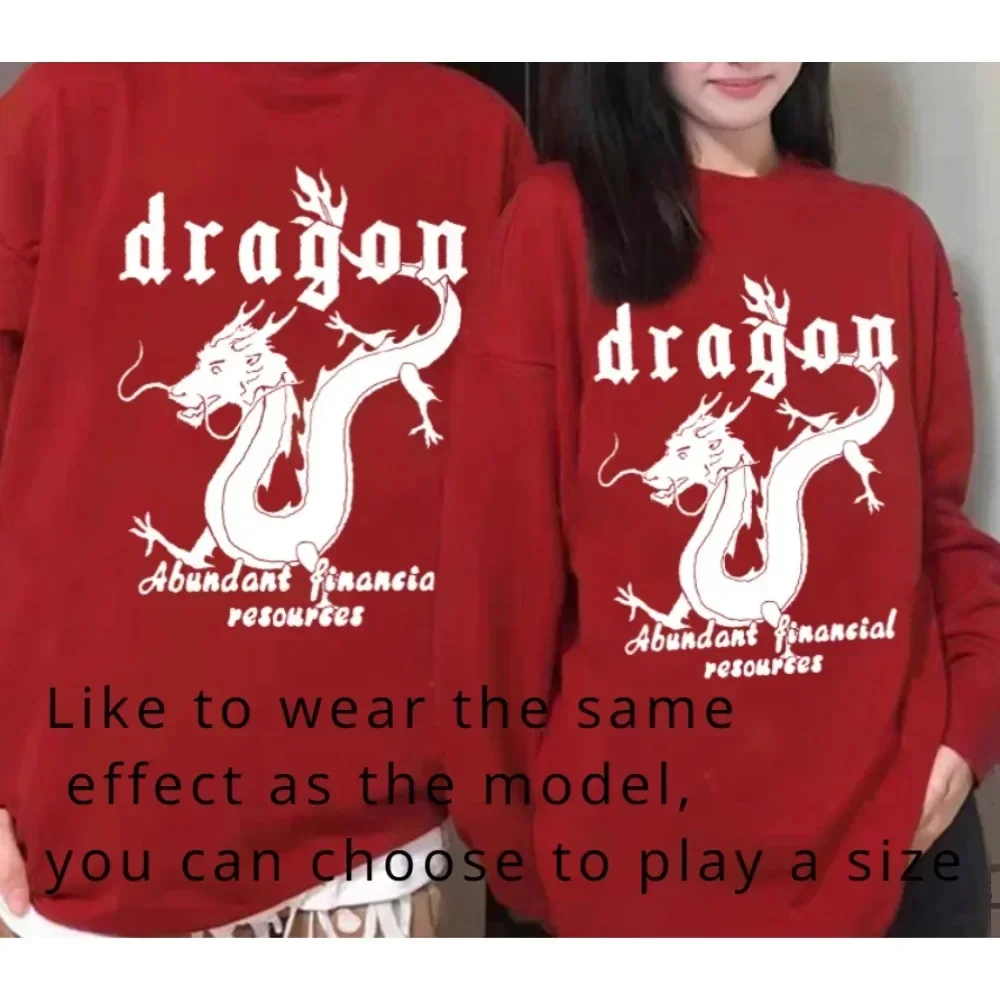 Chinese New Year hoodie Feilong print men's and women's autumn winter Chinese traditional dragon graphics long-sleeved pullover
Chinese New Year hoodie Feilong print men's and women's autumn winter Chinese traditional dragon graphics long-sleeved pullover