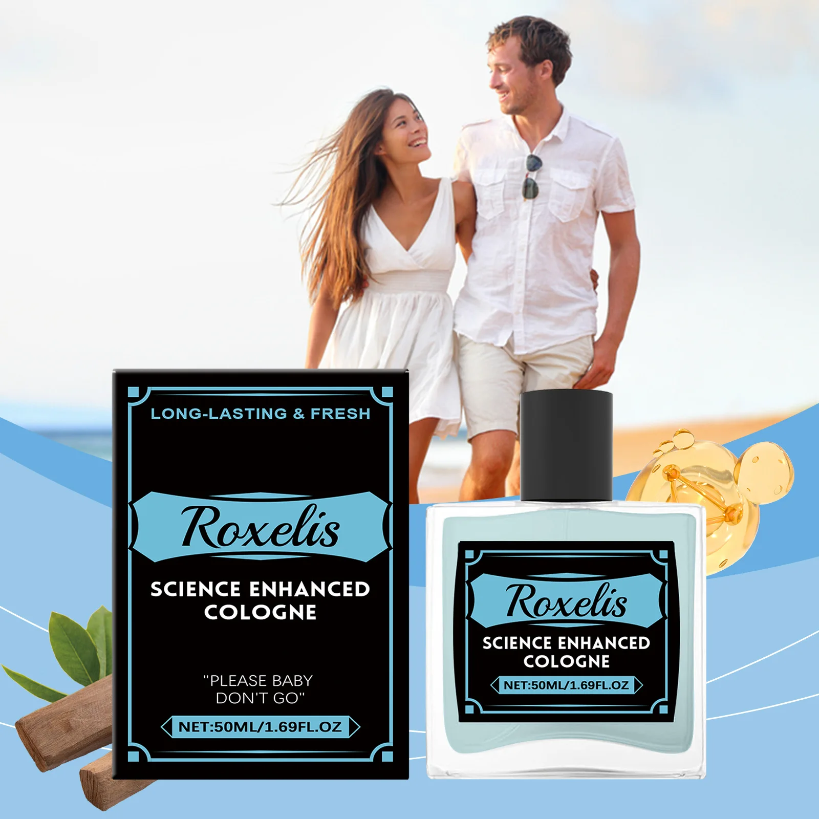 50ml Roxelis Pheromone Cologne Perfume Mist Men Long Lasting Gentleman Charming Scent Refreshing Couple Dating Glamour Perfume
50ml Roxelis Pheromone Cologne Perfume Mist Men Long Lasting Gentleman Charming Scent Refreshing Couple Dating Glamour Perfume