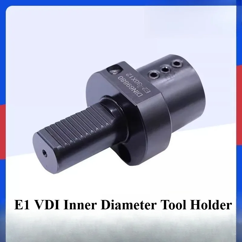 E1 VDI Inner Diameter Tool Holder E1-20/30/40/50 DIN69880 Lathe Tool Holder E1 for Boring Bars with Cylindrical Shank 1PC
E1 VDI Inner Diameter Tool Holder E1-20/30/40/50 DIN69880 Lathe Tool Holder E1 for Boring Bars with Cylindrical Shank 1PC
